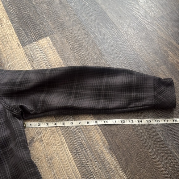 Dickies Gray And Black Plaid Hooded Men’s Jacket Size Medium 38-40 Snap Closure - Picture 7 of 10